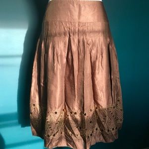 Alfani Bronze Brown Boho Sequin Skirt